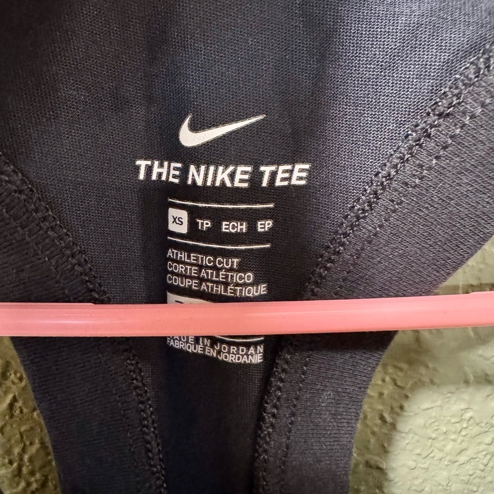 Nike Black Tank Top with Floral Logo - Picture 2 of 3